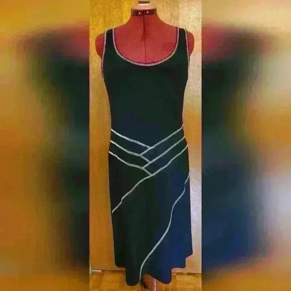 Frank Lyman Design | Black Dress with White Détails with Cardigan, Size  14 - Picture 4 of 8